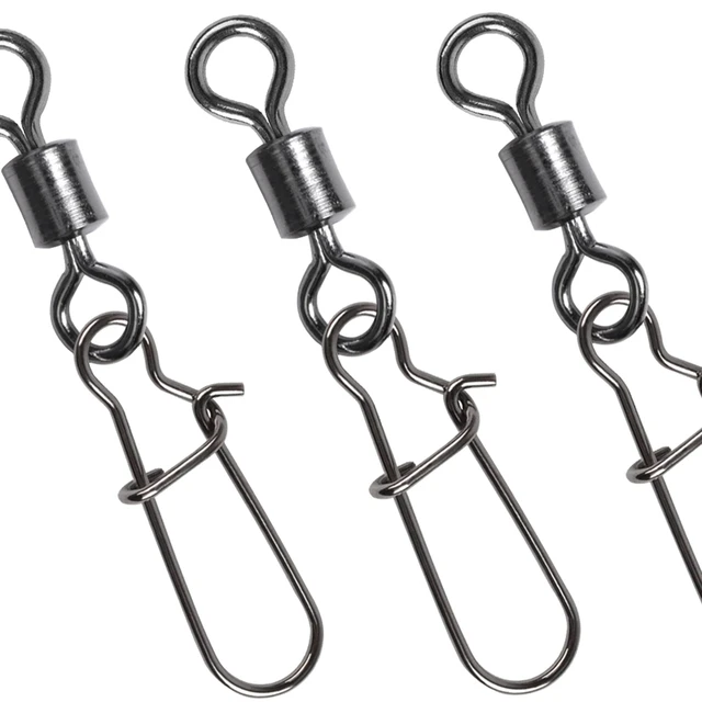 Fishing Rolling Swivel With Duolock Snap Stainless Steel Carp