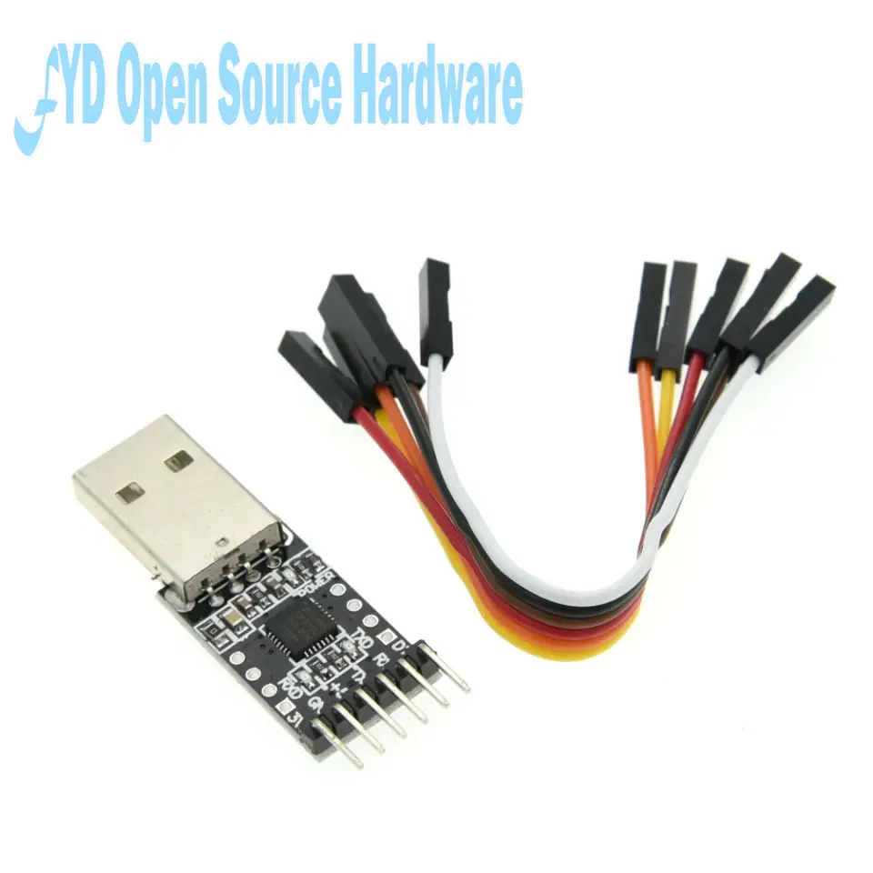 CP2102 USB to TTL UART Module 6-Pin 3.3V 5V Serial Converter for Arduino ESP8266 STM32 MCU Programming image 2