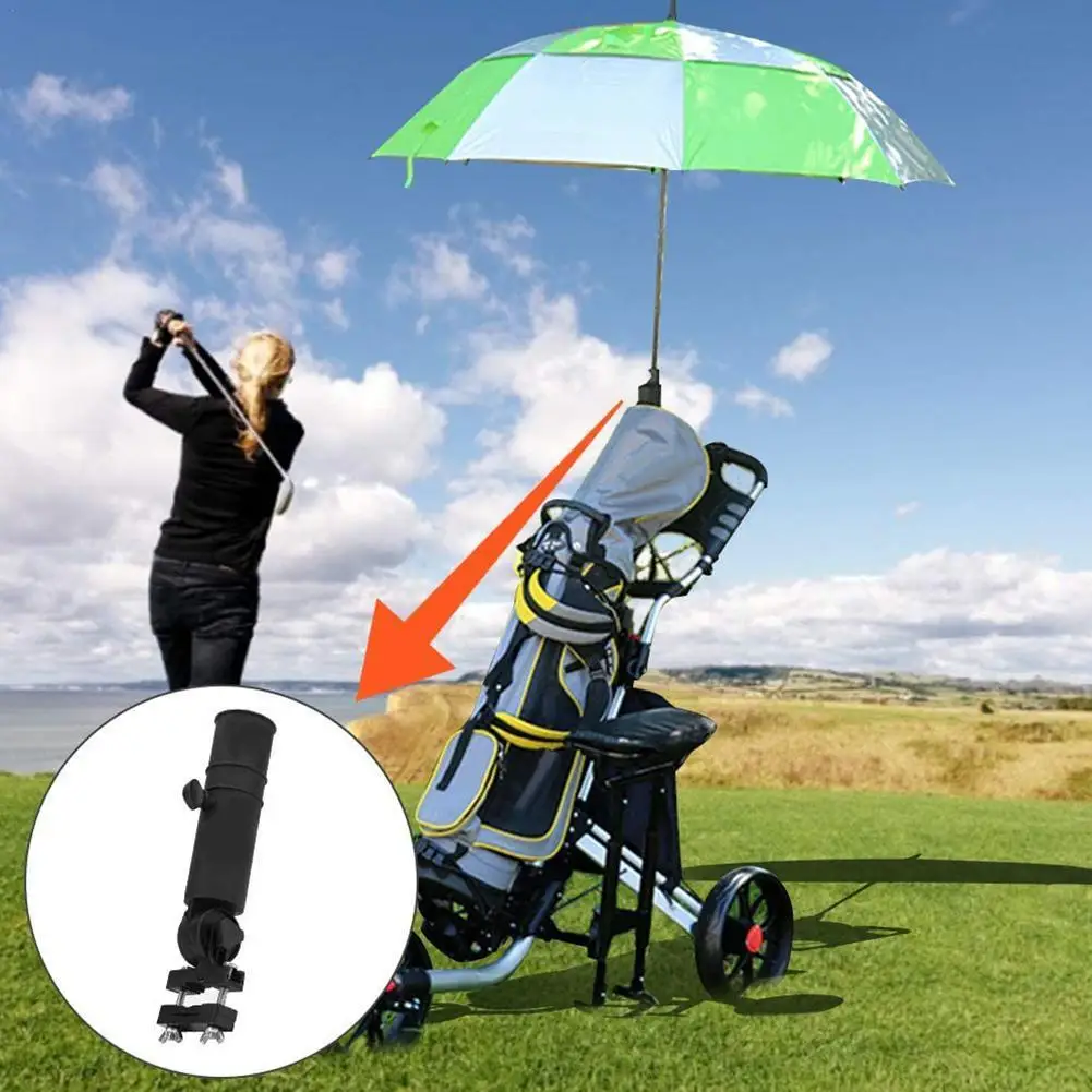 

Golf Club Umbrella Holder Stand Outdoor Durable For Bike Buggy Cart Baby Pram Wheelchair Golf Cart Accessories Stand Connector