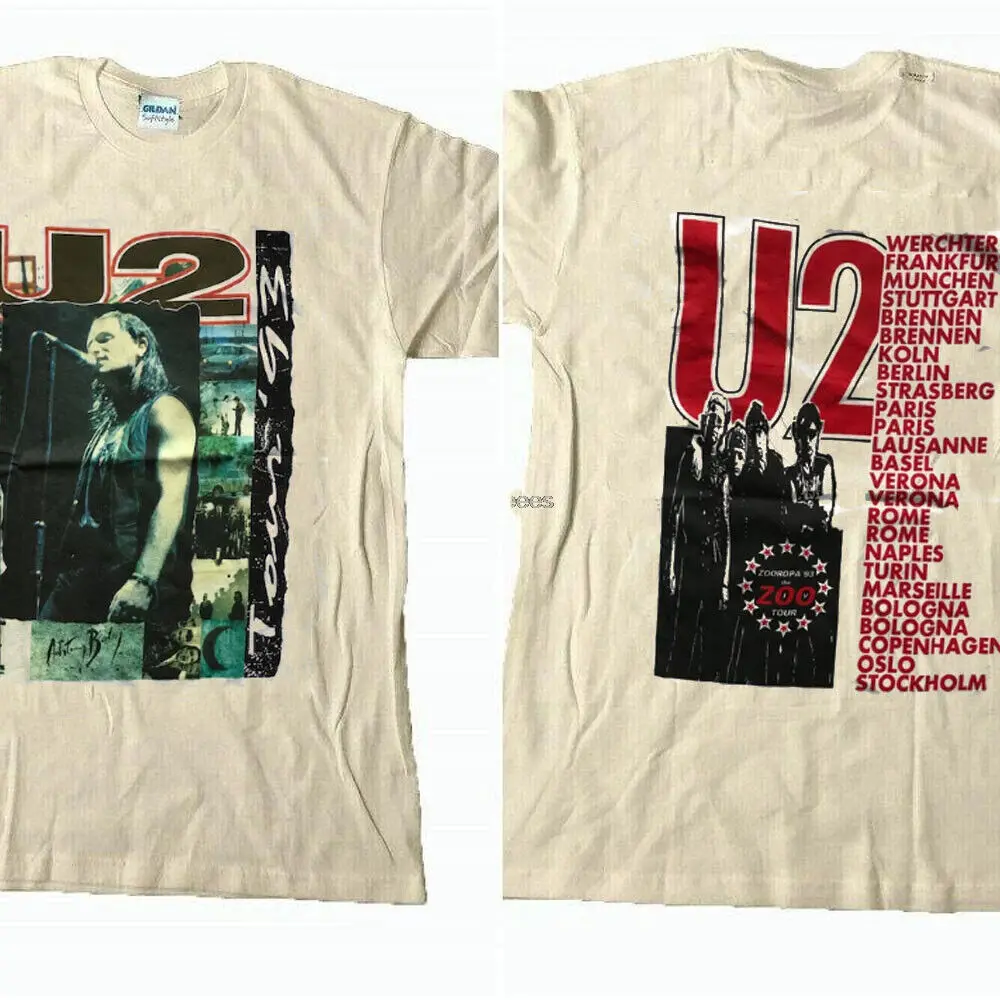 T-Shirt In Cotone Manica Corta U2 Band Unisex S-5Xl Vm8412