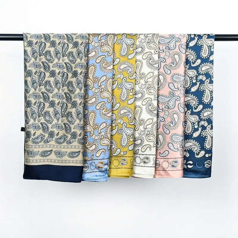 39BD Halstuch mit Cashew-Blumen, Bandana für Erwachsene und Damen, modisches Halstuch, alle passenden Schals für verschiedene – Detail 8