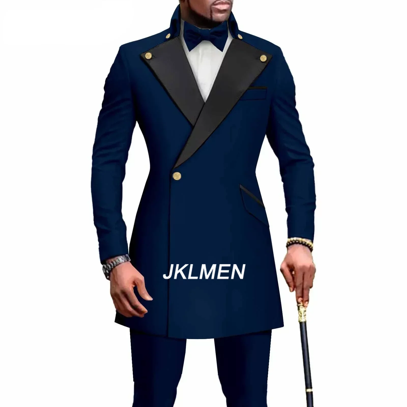 

2 Pieces Men's Business Suits Regular Fit Notch Lapel Prom Tuxedos for Wedding (Blazer+Pants) Pantalones Hombre Men Clothing
