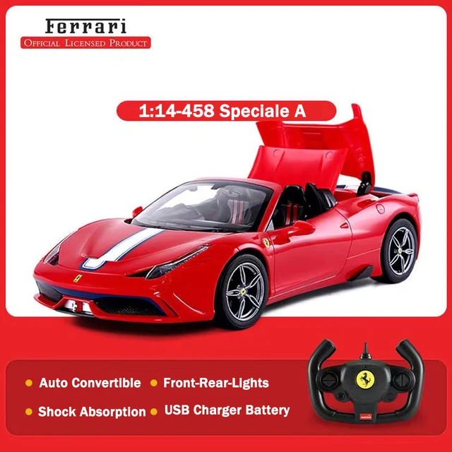 Rastar 2022 ferrari F1-75 16 # leclerc f1 carros de corrida 1:12 rc carros  600mah 2.4g controle remoto veículo coleção presente para adultos