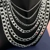 925 Sterling Silver Necklace, Unisex, Classic Chain, Wedding, Anniversary, Christmas Gift 2MM-12mm 20cm-70cm 3