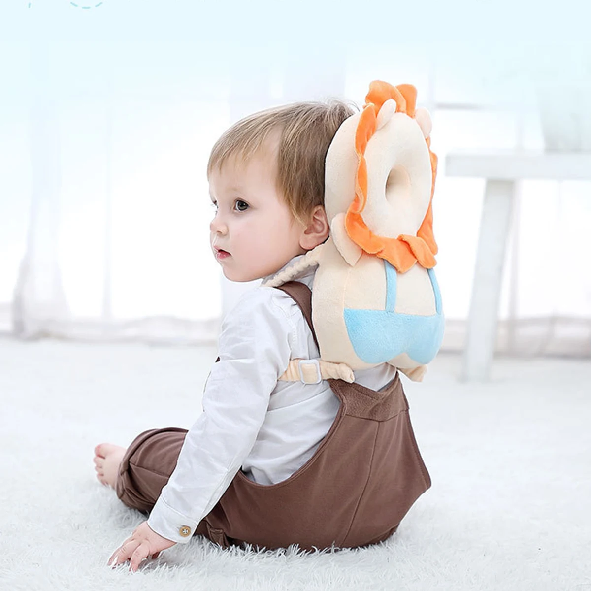 1 baby toddler head pillow baby learn to walk anti-fall pillow breathable head protective pad new strap series baby head pillow
