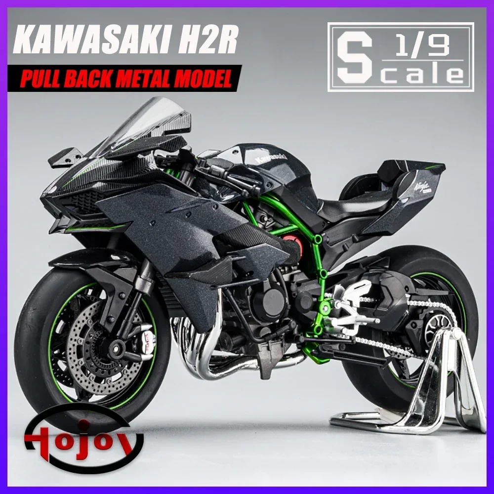 

Big Size Motorcycles Metal Cars Toys Scale 1/9 Kawasaki H2R Diecast Alloy Motorcycle Model for Boys Children Kids Toy Vehicles