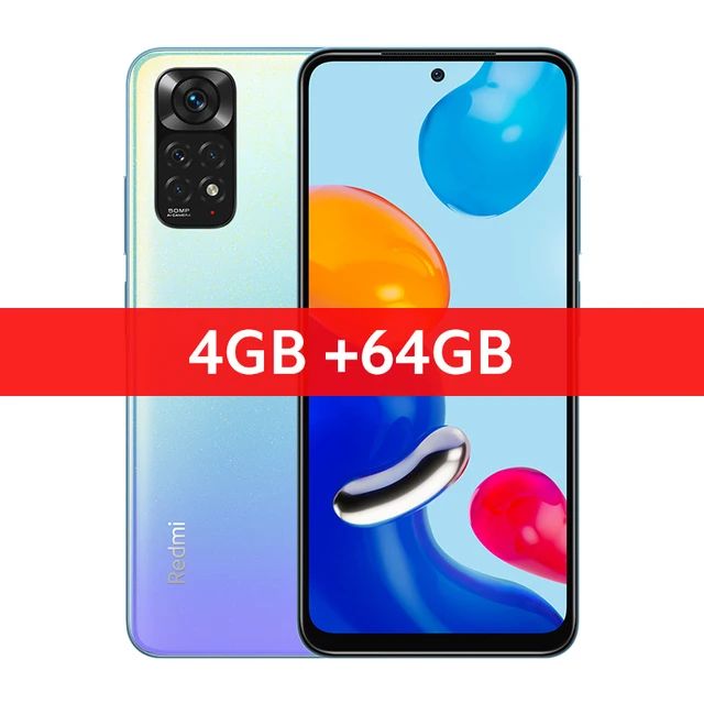 Global Version Xiaomi Redmi Note 11 Mobilephone NFC Snapdragon 680 Octa Core 33W Pro Fast Charging 50MP Quad Camera 90Hz 5000mAh cell phone with dual sim Android Phones