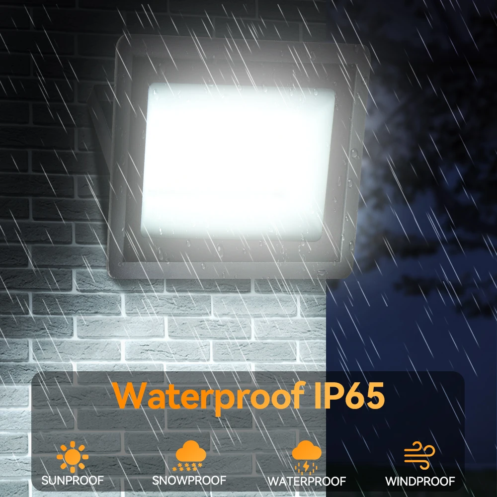LED Flood Light Adjustable 3 color temperature flood light cool white Neutral light Warm light IP65 outdoor lighting