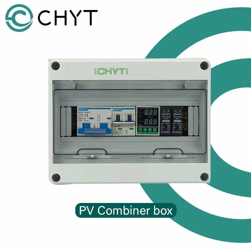 

CHYT 600V 1 Input 1 Output 1 String HT 12WAY Solar PV Array 2P DC MCB SPD Solar Photovoltaic AC Voltage Protector Combiner Box