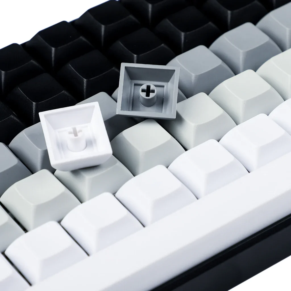 polares dia em branco keycaps dsa perfil pbt ansi iso branco cinza preto para mx teclado mecânico asas