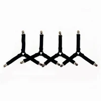 4 Pcs Triangle Bed Sheet Holders Fitted Sheet Clips Adjustable Sheet Suspenders Mattress Gripper Clips for Bed Mattress Cover 2