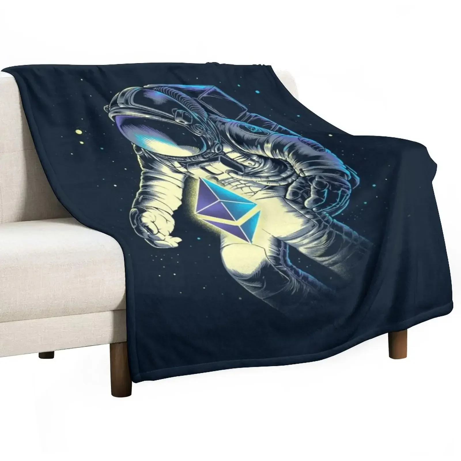 

Space Ethereum Throw Blanket Heavy Giant Sofa Blankets