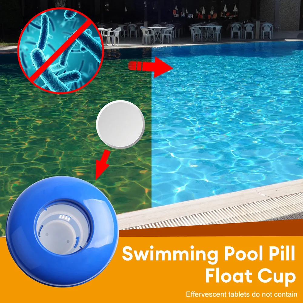 Swimming Pool Chemical Floater Chlorine Bromine Tablets Floating Dispenser for Spa Hot Tub