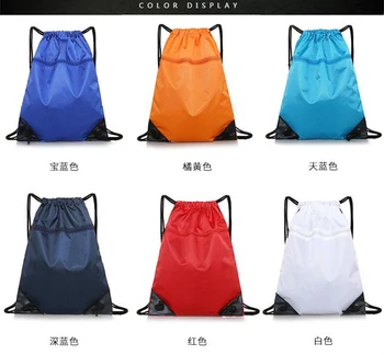 2 pcs Zip lock beach Bag Bundle Pocket Fitness Backpack Drawstring Pocket Hiking Camping Swimming Men Women Sports Bags 1