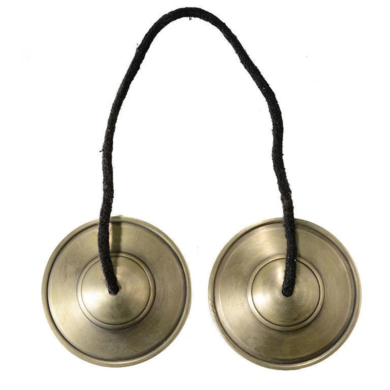 Nepal Bass Tinkle Bell Handmade Cymbals Tingsha Bells with Bag Meditation Tools Buddhist Supplies Tantric Orff Instruments Gifts