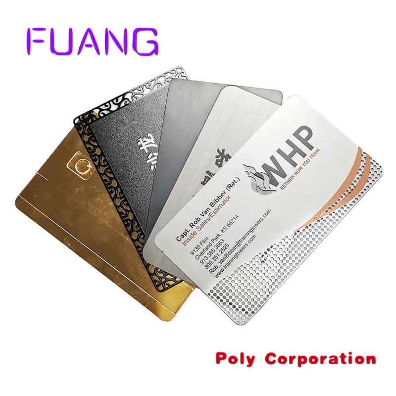 Custom  Designer cheap metal credit craft embossed business cards with logo