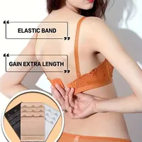 Extension de sangle de soutien-gorge 4 pièces à 3 crochets ; Clip de sangle de soutien-gorge confortable et réglable ; Accessoire de lingerie pour femme 3