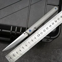 New 7096 CEO Folding Knife D2 Blade Titanium Alloy Handle EDC Outdoor Tactical Hunting Combat Military Gentleman's Knife 1