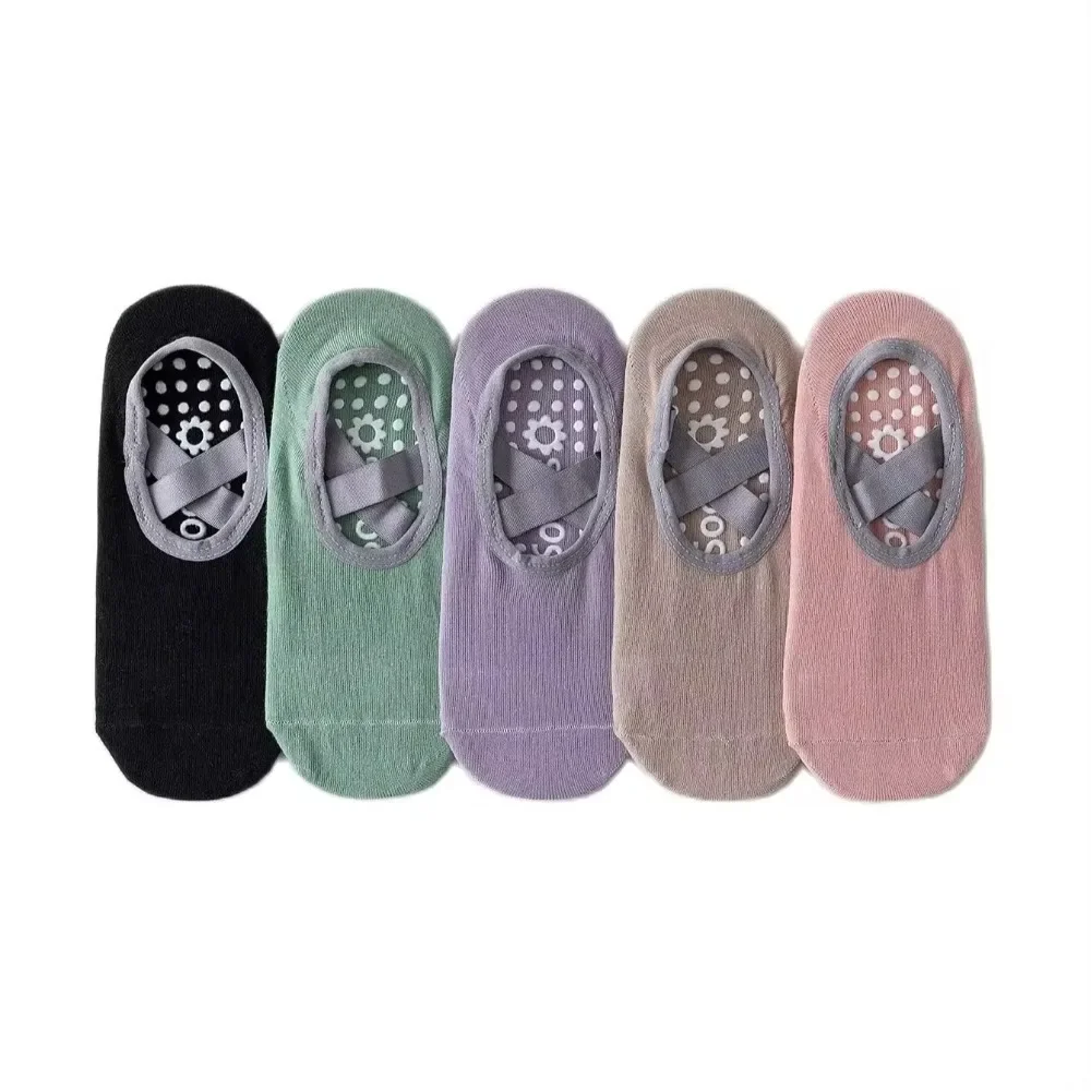 Ladies Invisible Socks 1pair Women Yoga Anti Slip Pilates Exercise Ballet Absorb Moisture
