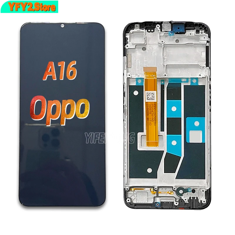 6.52 "Aaa Lcd Per Oppo A16 Cph2269 Display Touch Screen Digitizer Assembly Sostituzione Per Oppo A16S Cph2271 Lcd
