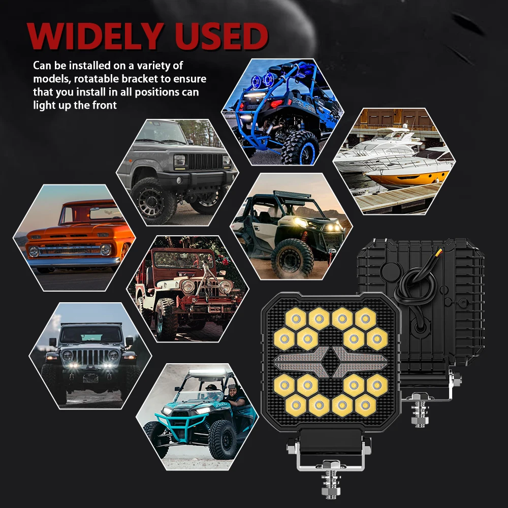 4" Work LED Headlight Light Auto Fog Light Led Light Bar Round Fog Light for Mot