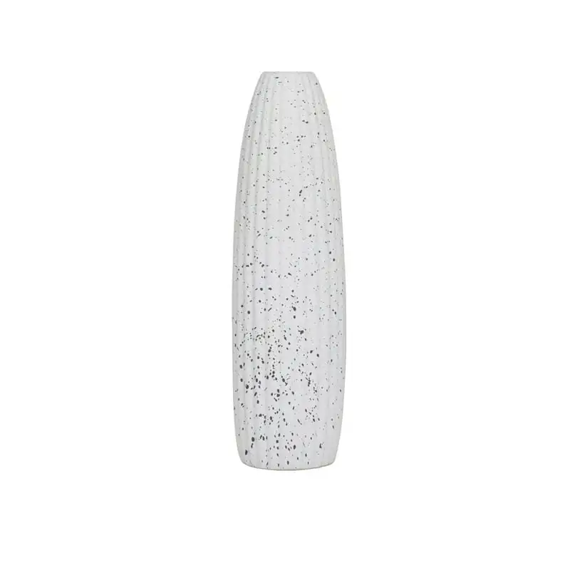 

Speckled White Ceramic Vase Small glass vase Room decorations for men Beige shelve decor Decoracion baño Glass dome with base