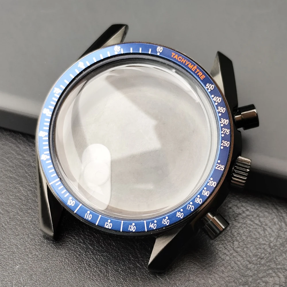 Stainless Steel Watch Case with Moon Back Cover and 20mm Strap Compatibility