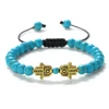 Bracelets en malachite naturelle de 6 mm pour hommes, bracelets de poignet faits à la main, réglables, mode, pour femmes, bijoux de guérison énergétique Bouddha, cadeau pour couple