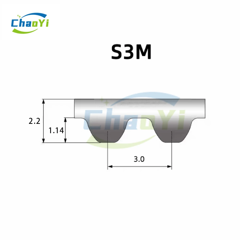140MXL Courroie Caoutchouc Boucle Fermé Poulie Distribution Large 10mm