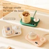 Lovely Cat 3 Gear Temperature 8 Hours Auto-off Coffee Milk Water Mug Warmer Heating Cup Coaster Mat with Night Light Cup Heater 3
