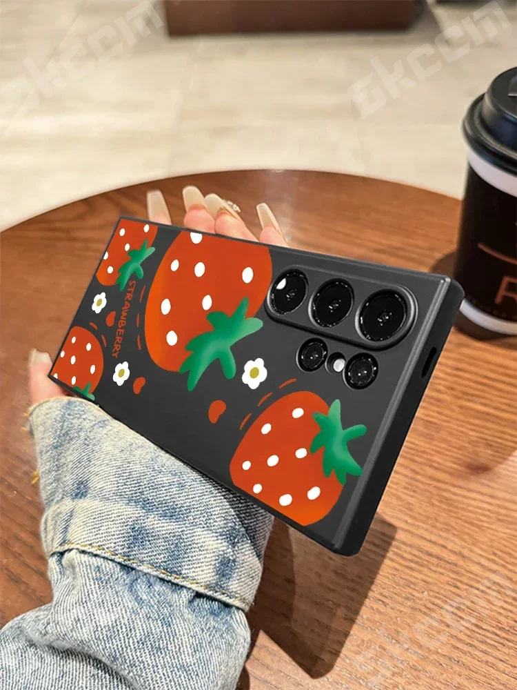 Adorable Strawberry Design Soft Phone Case Cover