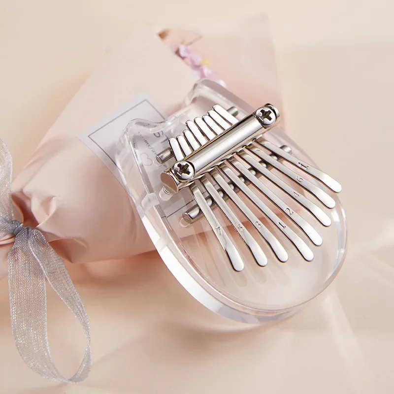 Mini Kalimba 8 Key Thumb Piano 1 Pack Water Drop Style music toys musical instrument
