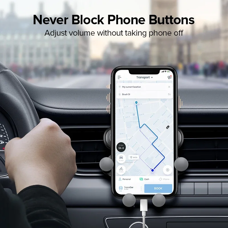 Iniu Gravity Car Phone Holder Mobile Stand Smartphone Supporto Gps Per Iphone 13 12 11 Pro 8 Samsung Huawei Xiaomi Redmi Lg