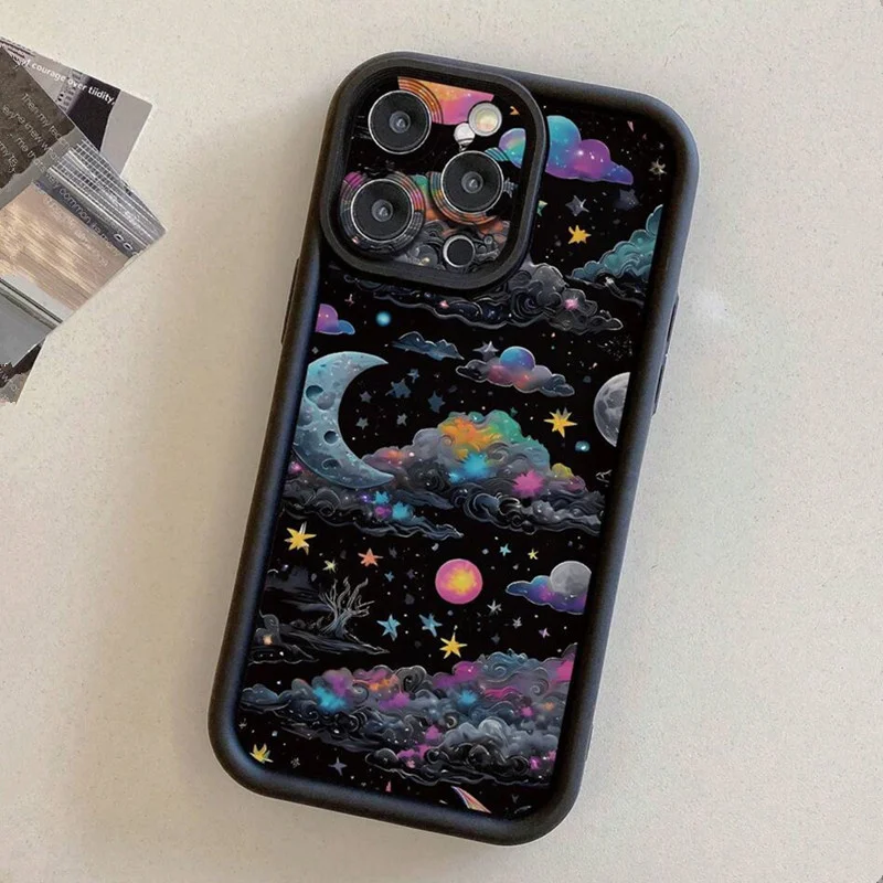 Vibrant Starry Sky Soft TPU Phone Case Cover