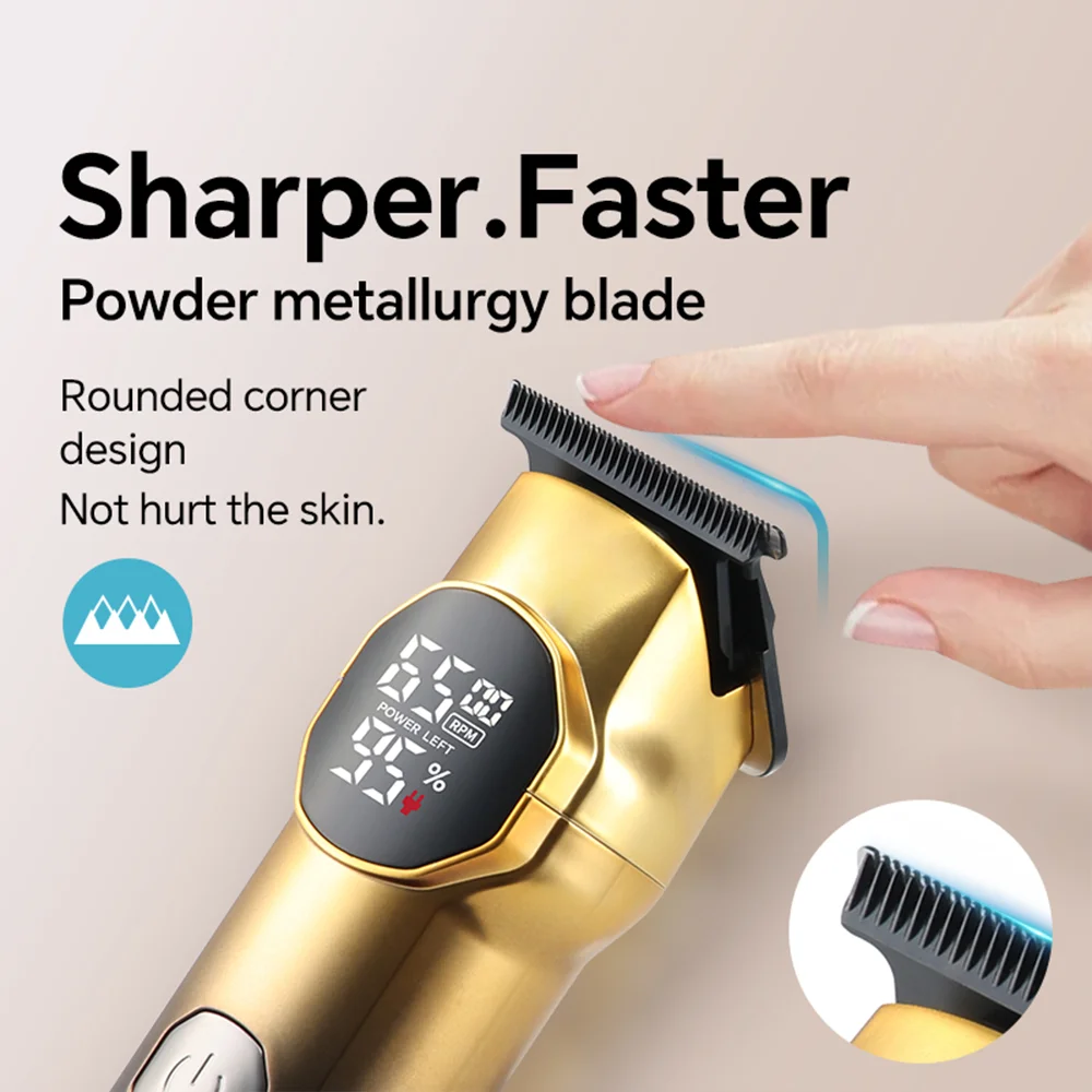 USB rechargeable electric shaver hair clipper precision trimmer with limited comb