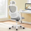 JHK Mesh Ergonomic Office Computer Desk Chair Flip-up Arms Adjustable Headrests Comfortable Lumbar Support For Home Office 1