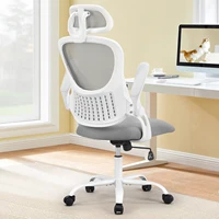 JHK Mesh Ergonomic Office Computer Desk Chair Flip-up Arms Adjustable Headrests Comfortable Lumbar Support For Home Office 1