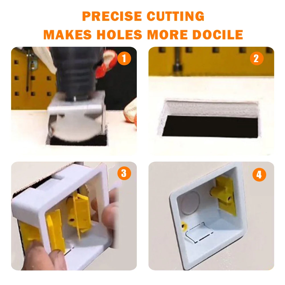 Oscillating Multi-Tools Woodworking Square Hole Cutting Saw Blade For Drywall Plastic Metal DIY Electrical Wall Box Cutter Tool