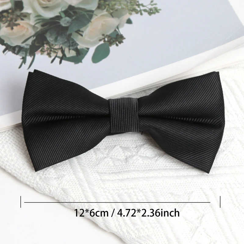 Classic Necktie Cufflink Cravat Bowtie Set Men's Wedding Party Ties Gifts for Man Handky Elegant Designer Business Accessories