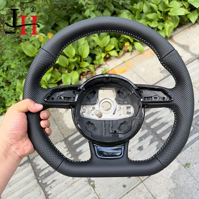 

For Audi A3 A4 A5 S5 Q3 Q5 SQ5 fully perforated steering wheel flat bottom steering wheel campaign