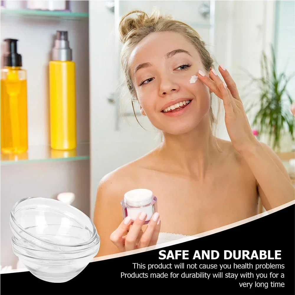 Makeup Tool Set 10PCS Acrylic Face Mask Mixing Bowls DIY Stirring Bowls Transparent Beauty Salon Essential Oil Bowl Cosmetic Skin Care Tools