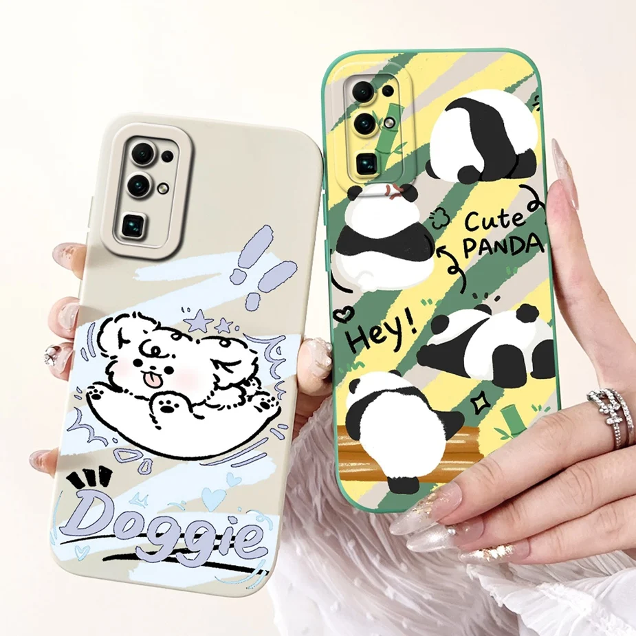 Lovely Cartoon Shockproof Phone Case - Stylish Protective Cover for Huawei Honor 30 Series
