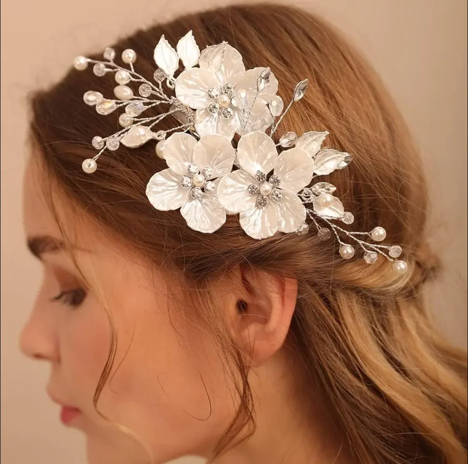 Perle Strass Hochzeit Haarkämme Haarschmuck für Frauen Accessoires Haarschmuck Schmuck Braut Kopfschmuck