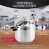Extra Large 53 Quart / 50 Liter Professional Pressure Cooker, Heavy-Duty Aluminum Construction with Multiple Safety Systems 5