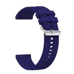 Official Sport Breathable Silicone Watch Band - Premium 22mm Strap for 22mm Universal (Original Blue)