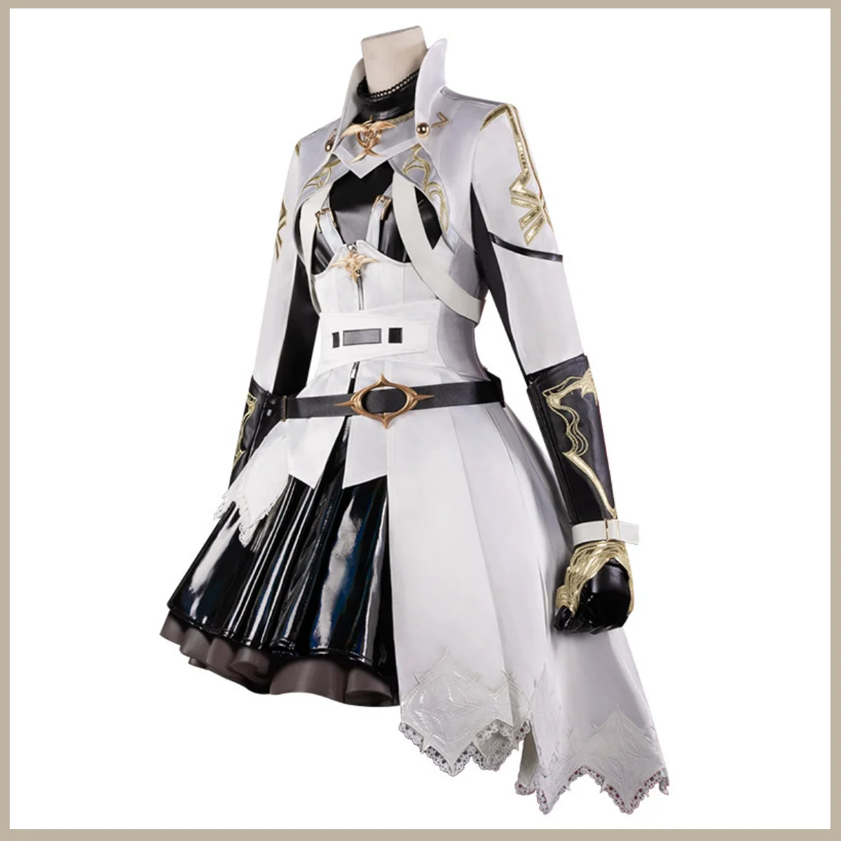 Fantasy Combat Coat Skirt Cosplay Costume