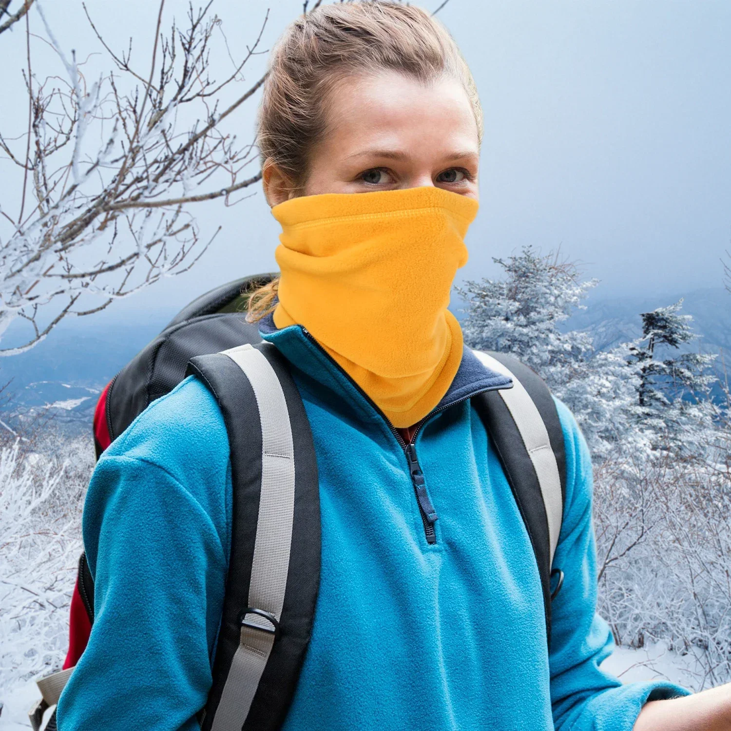 Winter Windproof Fleece Tube Bandana Scarf Mask Soft Half Face Cover SKi Snowboard Neck Warmer Gaiter for Women Men silk scarf knitted scarf printed scarf knitted scarves cashmere scarf square scarf tactical scarf neck gaiter scarf neck warmer scarf gradient scarf