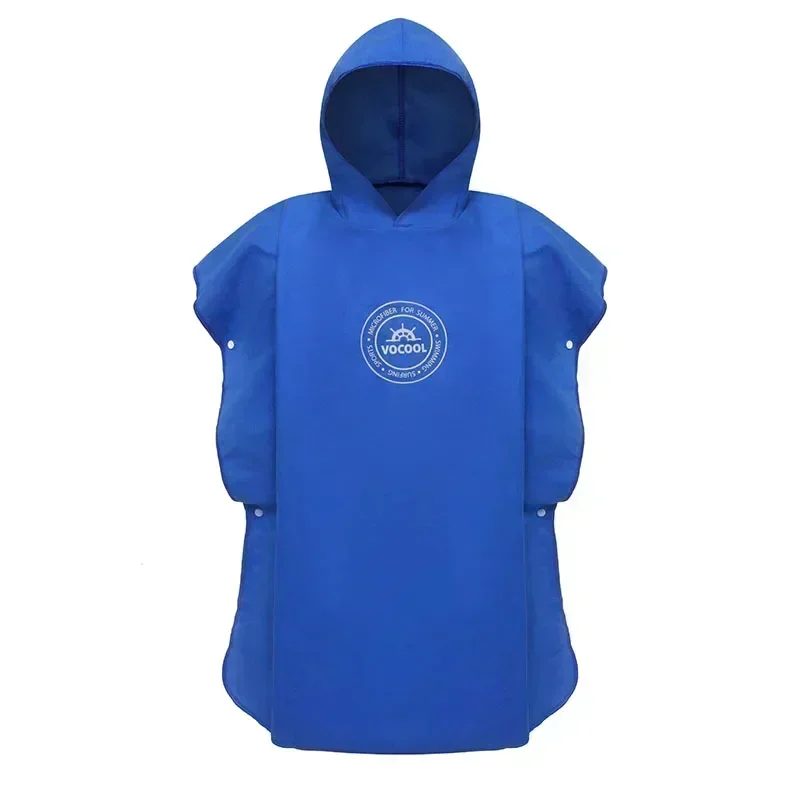 Kids' Hooded Microfiber Swim Cover-Up Poncho - Quick Drying Beach & Bath Towel