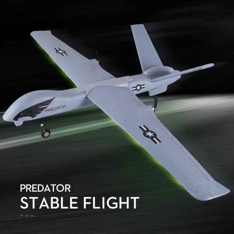 Brinquedo Avião Planador RC com LED para Crianças, Controle Remoto Isopor,  Mão Jogando Wingspan Jet, 20 Minutos de Voo, 2.4G