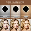 8inch 10X Magnifying LED Makeup Mirror with 3 Color Light Touch Switch Double Side USB Charging Desktop Vanity Cosmetic Mirror 3